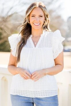 Home Is Here Top, White