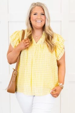 Home Is Here Top, Yellow