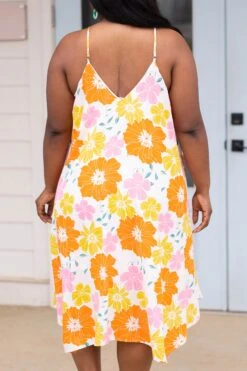 Honolulu Lovin Dress, Cream Multi -Chic Soul Store HonoluluLovinDress CreamMulti 2