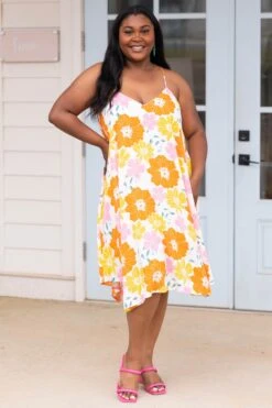 Honolulu Lovin Dress, Cream Multi -Chic Soul Store HonoluluLovinDress CreamMulti 5