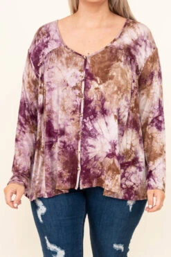 Hopeful Mornings Top, Eggplant -Chic Soul Store HopefulMorningsTop Eggplant 0141