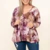 Hopeful Mornings Top, Eggplant -Chic Soul Store HopefulMorningsTop Eggplant 0142