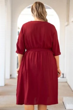 Hopelessly Yours Dress, Burgundy 12 Hopelessly Yours Dress, Burgundy -Chic Soul Store HopelesslyYoursDress Burgundy 2196