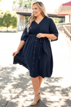 Hopelessly Yours Dress, Navy -Chic Soul Store HopelesslyYoursDress Navy 0147