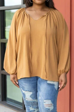 Hot Take Top, Toffee -Chic Soul Store HotTakeTop Toffee 5178