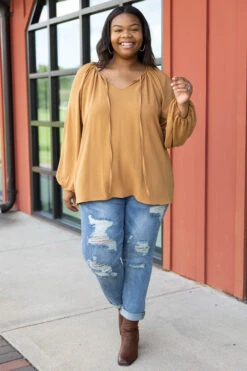 Hot Take Top, Toffee -Chic Soul Store HotTakeTop Toffee 5181