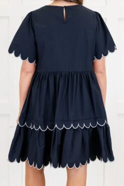 Hummingbird's Haven Dress, Navy -Chic Soul Store Hummingbird sHavenDress Navy 2