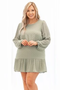 Humor Me Dress, Sage