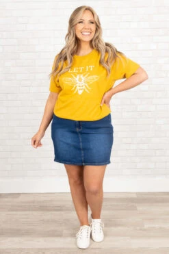 I Bet You Think About Me Skirt, Medium Wash -Chic Soul Store IBetYouThinkAboutMeSkirt MediumWash 0158