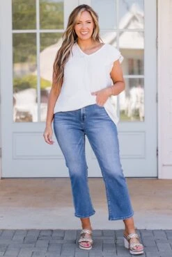 I Dream Of Denim Jeans, Medium Wash -Chic Soul Store IDreamOfDenimJeans MediumWash 5