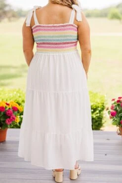 I Just Know Midi Dress, White -Chic Soul Store IJustKnowMidiDress White 2