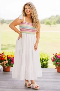 I Just Know Midi Dress, White -Chic Soul Store IJustKnowMidiDress White 7