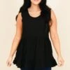 I Know You Now Babydoll Tank, Black 2 I Know You Now Babydoll Tank, Black -Chic Soul Store IKnowYouNowBabydollTank Black 3