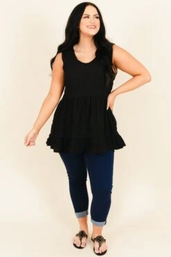 I Know You Now Babydoll Tank, Black -Chic Soul Store IKnowYouNowBabydollTank Black 4