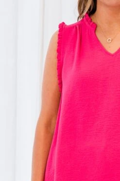 I Need To Know Top, Hot Pink -Chic Soul Store INeedToKnowTop HotPink 2 2