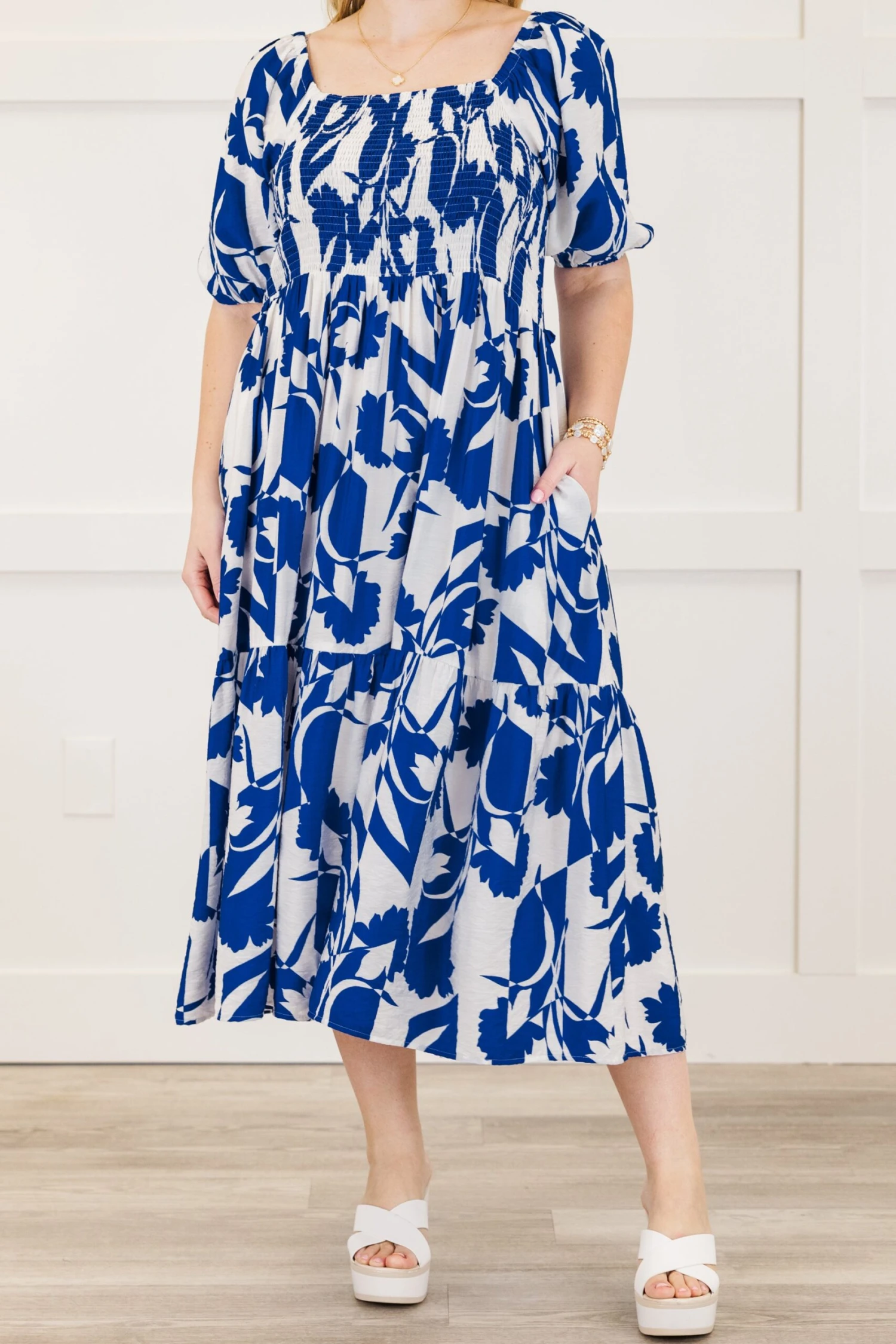 I Still Care Dress, Royal 7 I Still Care Dress, Royal - Image 5