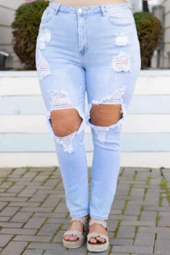 I'll Give My Review Jeans, Light Wash -Chic Soul Store I llGiveMyReviewJeans LightWash 2290