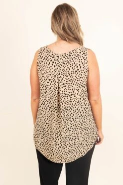 I'll Join You Tank, Taupe -Chic Soul Store I llJoinYouTank Taupe 9067