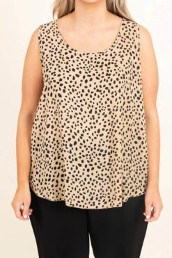 I'll Join You Tank, Taupe -Chic Soul Store I llJoinYouTank Taupe 9068