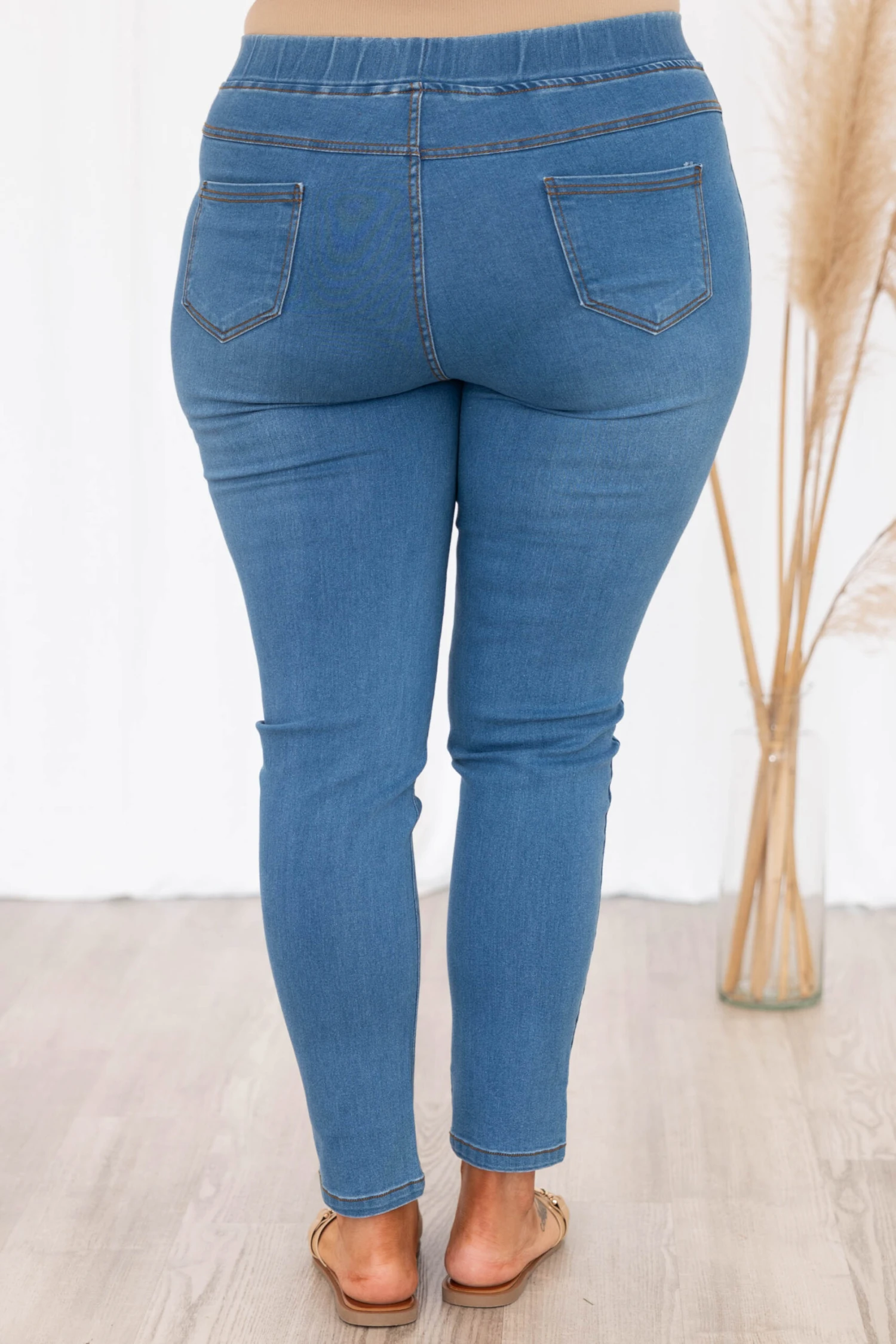 I'll Try Jeggings, Light Wash 7 I'll Try Jeggings, Light Wash - Image 5