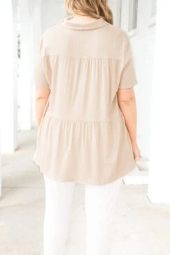 I’m All About It Top, Taupe -Chic Soul Store I mAllAboutItTop Taupe 1
