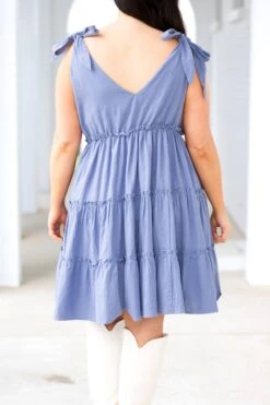 I'm Coming Back For You Dress, Denim 12 I'm Coming Back For You Dress, Denim -Chic Soul Store I mComingBackForYouDress Denim 1