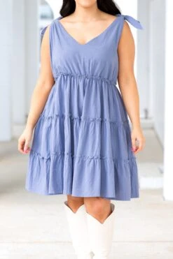 I'm Coming Back For You Dress, Denim 11 I'm Coming Back For You Dress, Denim -Chic Soul Store I mComingBackForYouDress Denim 2