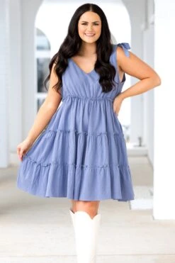 I'm Coming Back For You Dress, Denim