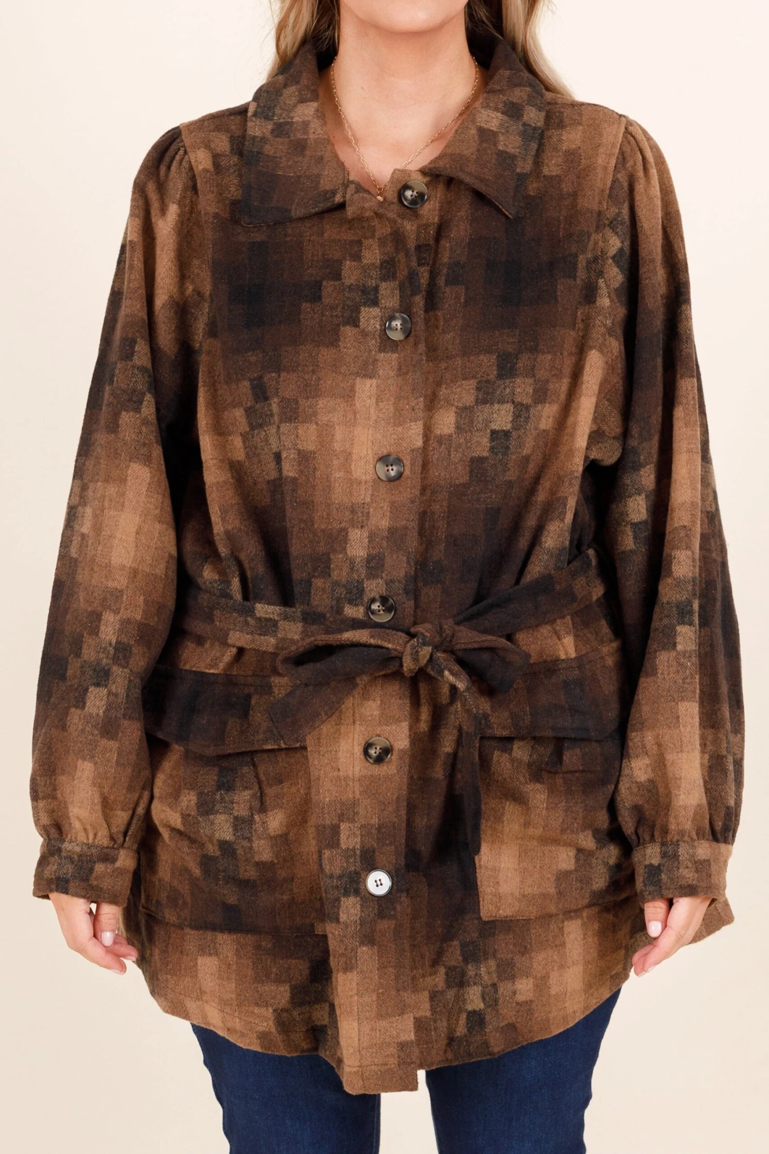 I'm Happier Now Top, Brown 7 I'm Happier Now Top, Brown - Image 5