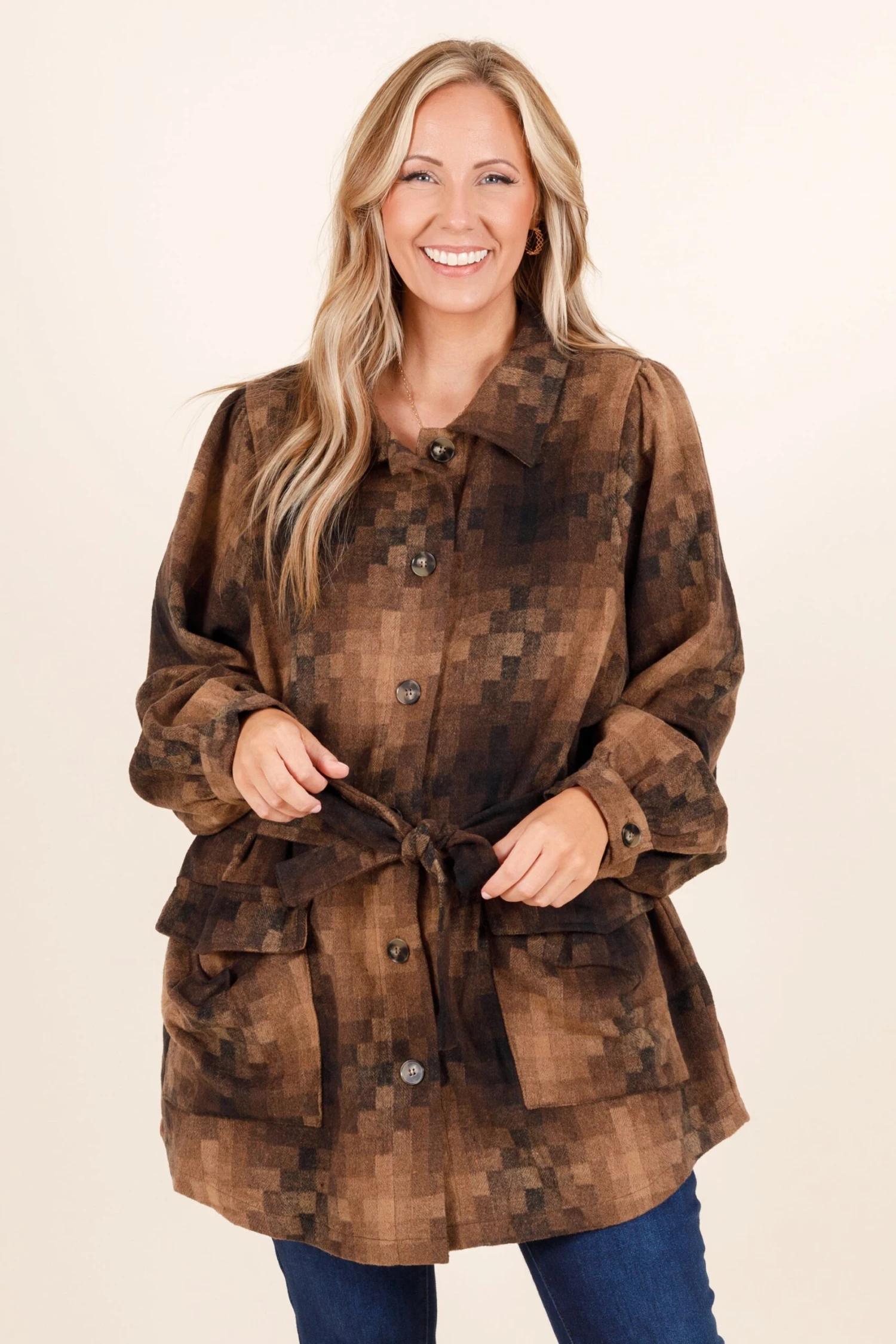 I'm Happier Now Top, Brown 4 I'm Happier Now Top, Brown - Image 2