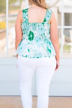 I'm In Mallorca Top, Green -Chic Soul Store I mInMallorcaTop Green 1