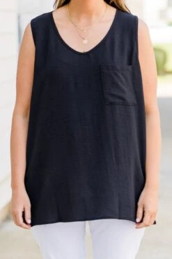 I'm Really Happy Tank, Black -Chic Soul Store I mReallyHappyTank Black 3