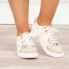 I'm Steppin' Out Sneakers, Gold -Chic Soul Store I mSteppin OutSneakers Gold 0078