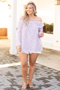 If It's Meant To Be Top, Lilac -Chic Soul Store IfIt sMeantToBeTop Lilac 8982