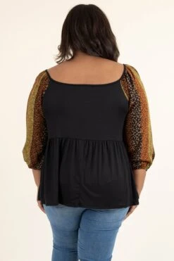 Imagine The Possibilities Top, Black -Chic Soul Store ImagineThePossibilitiesTop Black 5559
