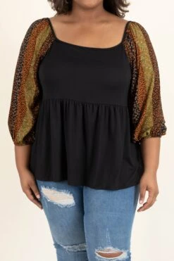 Imagine The Possibilities Top, Black -Chic Soul Store ImagineThePossibilitiesTop Black 5560