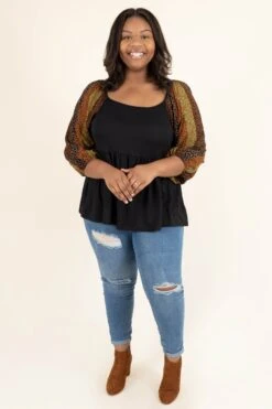 Imagine The Possibilities Top, Black -Chic Soul Store ImagineThePossibilitiesTop Black 5561