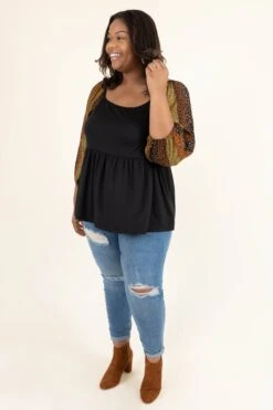 Imagine The Possibilities Top, Black -Chic Soul Store ImagineThePossibilitiesTop Black 5563