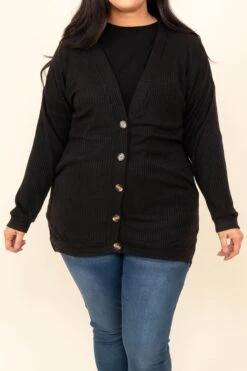 Imagine This Cardigan, Black -Chic Soul Store ImagineThisCardigan Black 9819
