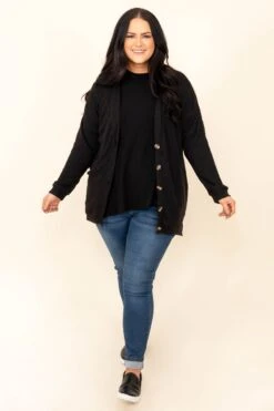 Imagine This Cardigan, Black -Chic Soul Store ImagineThisCardigan Black 9823