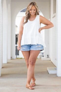 In A Daze Tank, White -Chic Soul Store InADazeTank White 1365