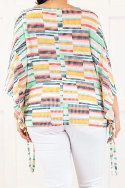 In Between The Lines Top, Multi Stripe -Chic Soul Store InBetweenTheLinesTop MultiStripe 4