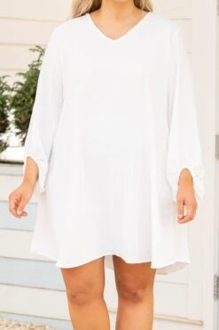 In Her Spare Time Dress, Off White -Chic Soul Store InHerSpareTimeDress OffWhite 9277