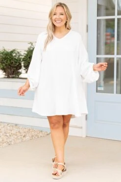 In Her Spare Time Dress, Off White -Chic Soul Store InHerSpareTimeDress OffWhite 9280