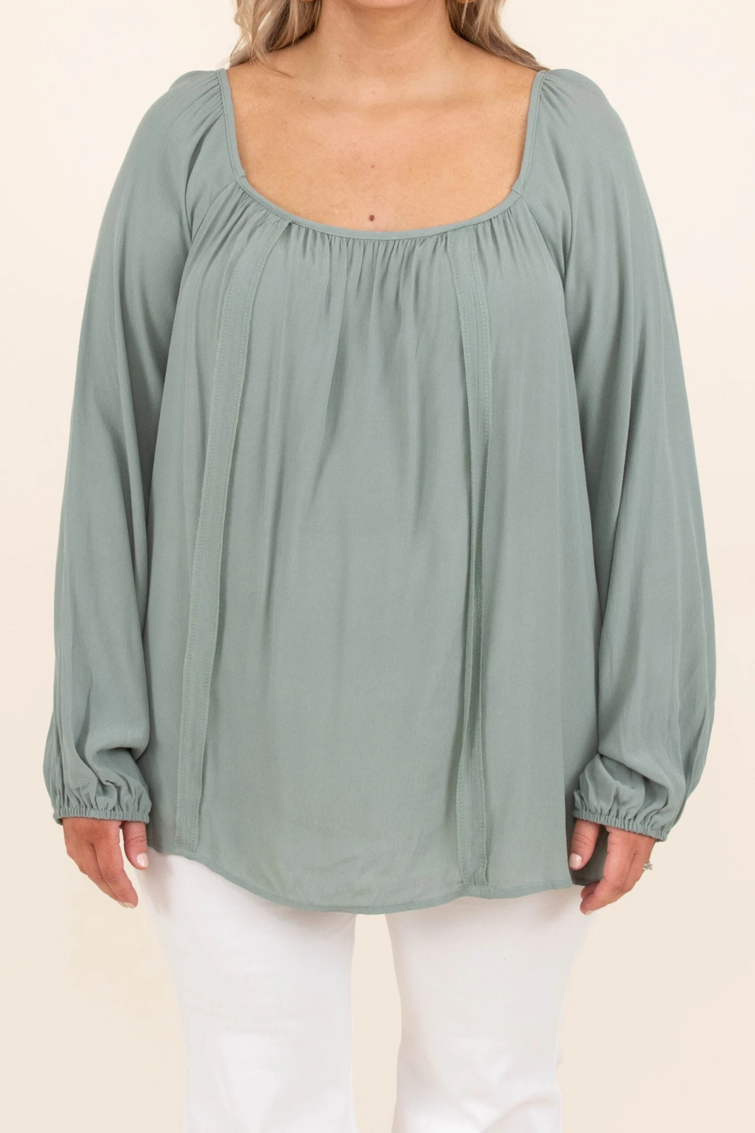 In My Head Blouse, Sage 6 In My Head Blouse, Sage - Image 4