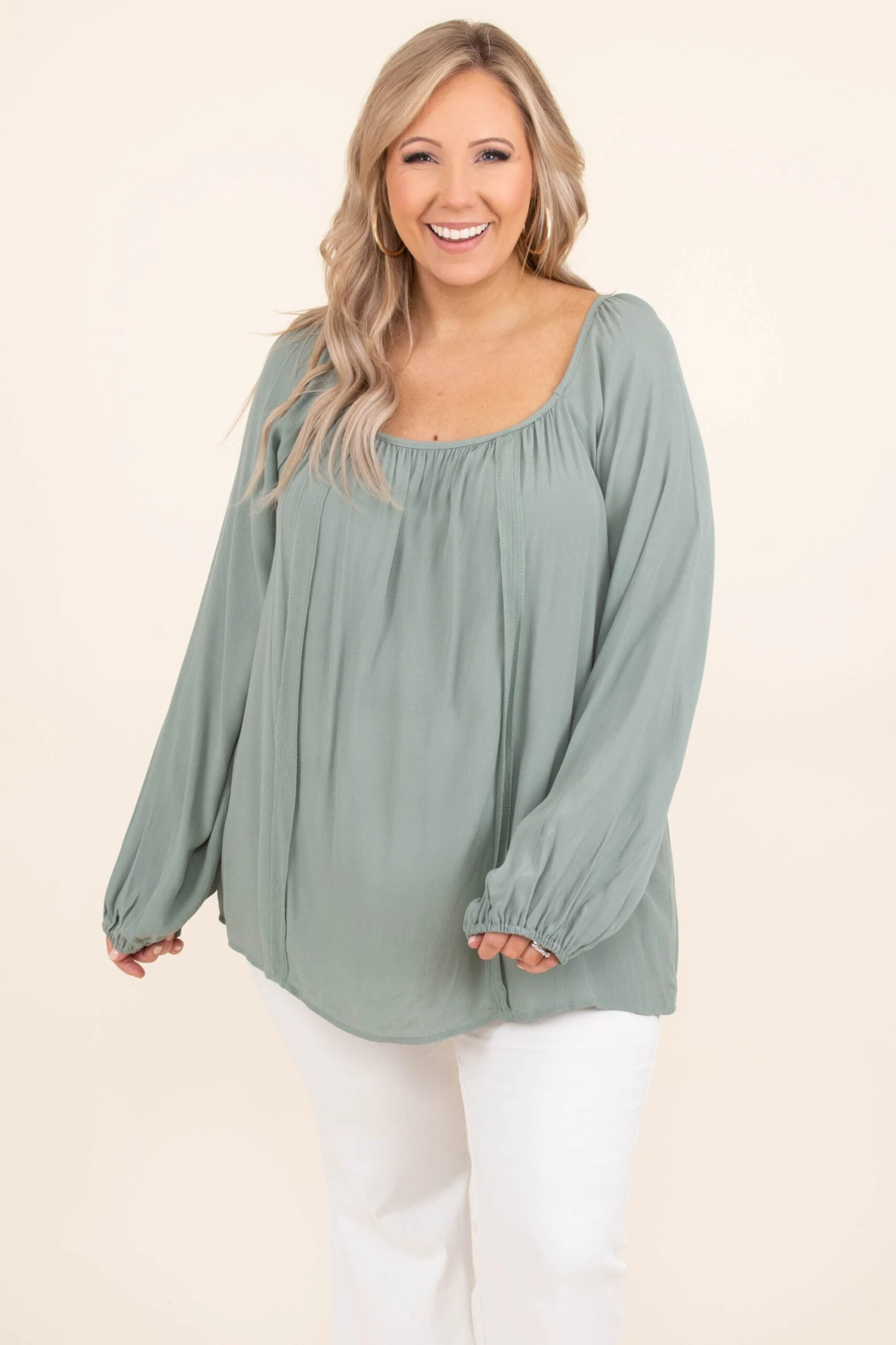 In My Head Blouse, Sage 3 In My Head Blouse, Sage