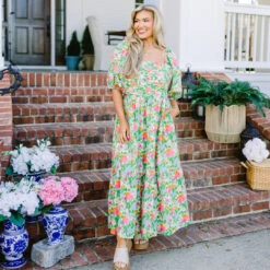 In The Quiet Shade Midi Dress, Green 15 In The Quiet Shade Midi Dress, Green -Chic Soul Store InTheQuiteShadeMidiDress Green