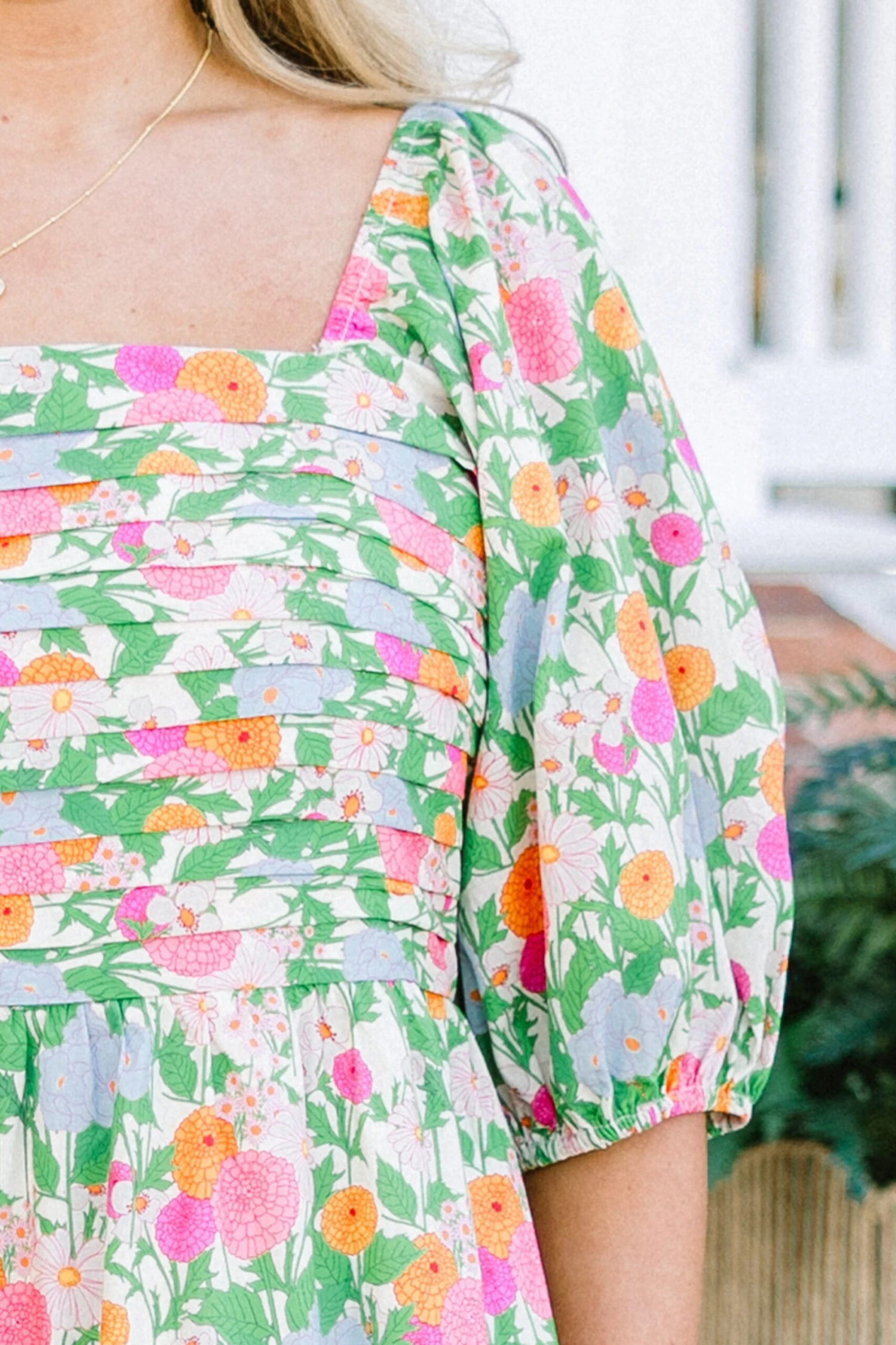 In The Quiet Shade Midi Dress, Green 6 In The Quiet Shade Midi Dress, Green - Image 4