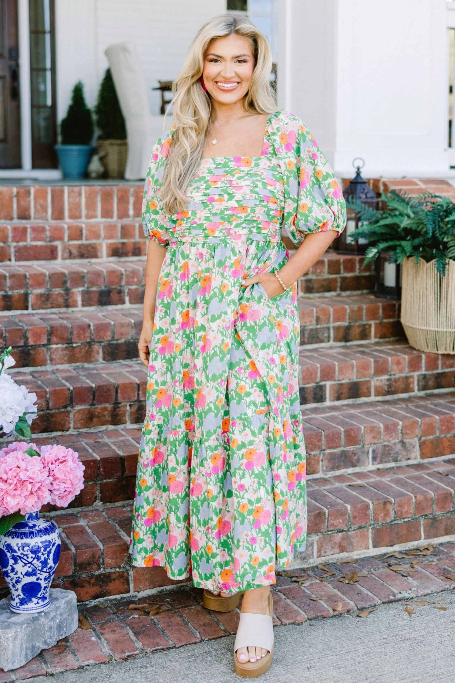 In The Quiet Shade Midi Dress, Green 3 In The Quiet Shade Midi Dress, Green