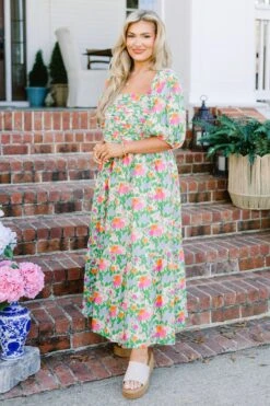 Chic Soul Store 28 Chic Soul Store -Chic Soul Store InTheQuiteShadeMidiDress Green 7